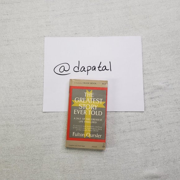 Doubleday Image Books The Greatest Story Ever Told Fulton Oursler Paperback 1961 - Picture 14 of 14